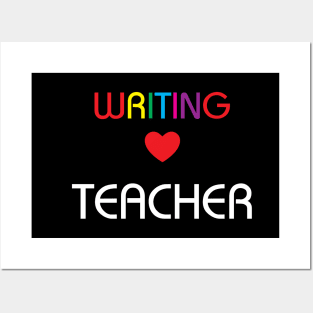 writing teacher t shirt Posters and Art